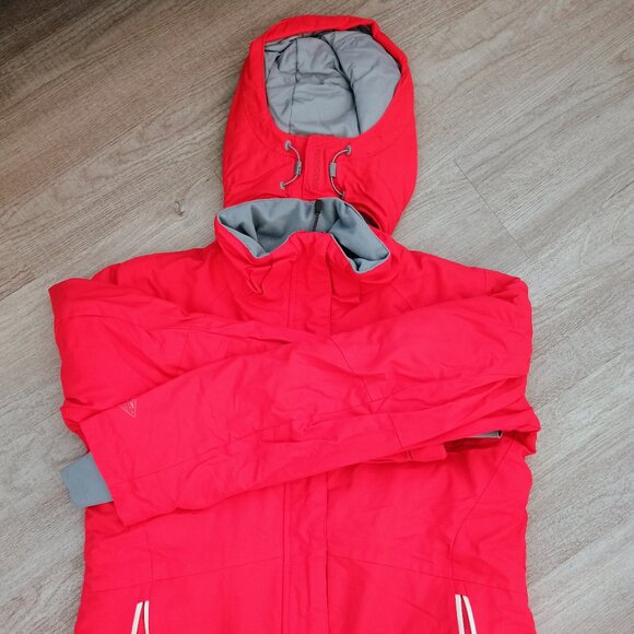 Columbia Vibrant Red Ski Jacket with Gray Accents - Picture 1 of 2